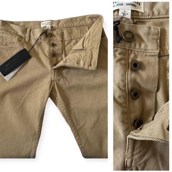 Nili Lotan Boyfriend Pants ,  size 6, Desert Sand, Tan , New with Tags - Picture 10 of 16